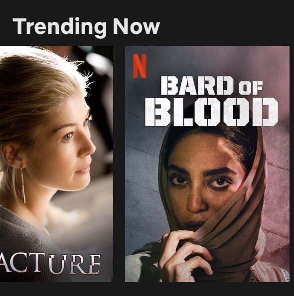 AntaraLahiri's tweet photo. What the last few days looked like on @NetflixIndia . My 2019 filmography in a nutshell #BardOfBlood #BhangraPaaLe #YehBallet 🤩 #TrendingNow #PopularOnNetflix https://t.co/FCpaGXZVYZ