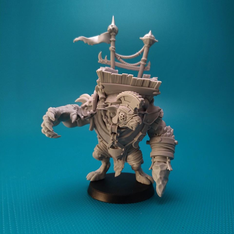 pungaminiatures's tweet photo. Check out Rat Ogre with War Litter! 
This and other Ratman warriors will be available for order until the end of March! 
All pre-orders will be sent in 3 week. #pungaminiatures #28mm #miniature #wargames #tabletopgames #ratmans #rats #ratogre #resinmodel #ratmanwarriors https://t.co/idd1giSLEO