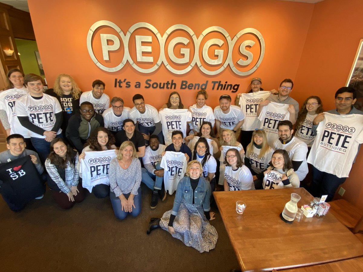 PEGGS_SouthBend's tweet image. Thank you to @PeteButtigieg and your entire campaign for all that you brought to our community! Your energy and enthusiasm will be missed. Take pride in a campaign well run! @Chas10Buttigieg 
#thankyoupete #mayorpete #teampete #PeteButtigieg