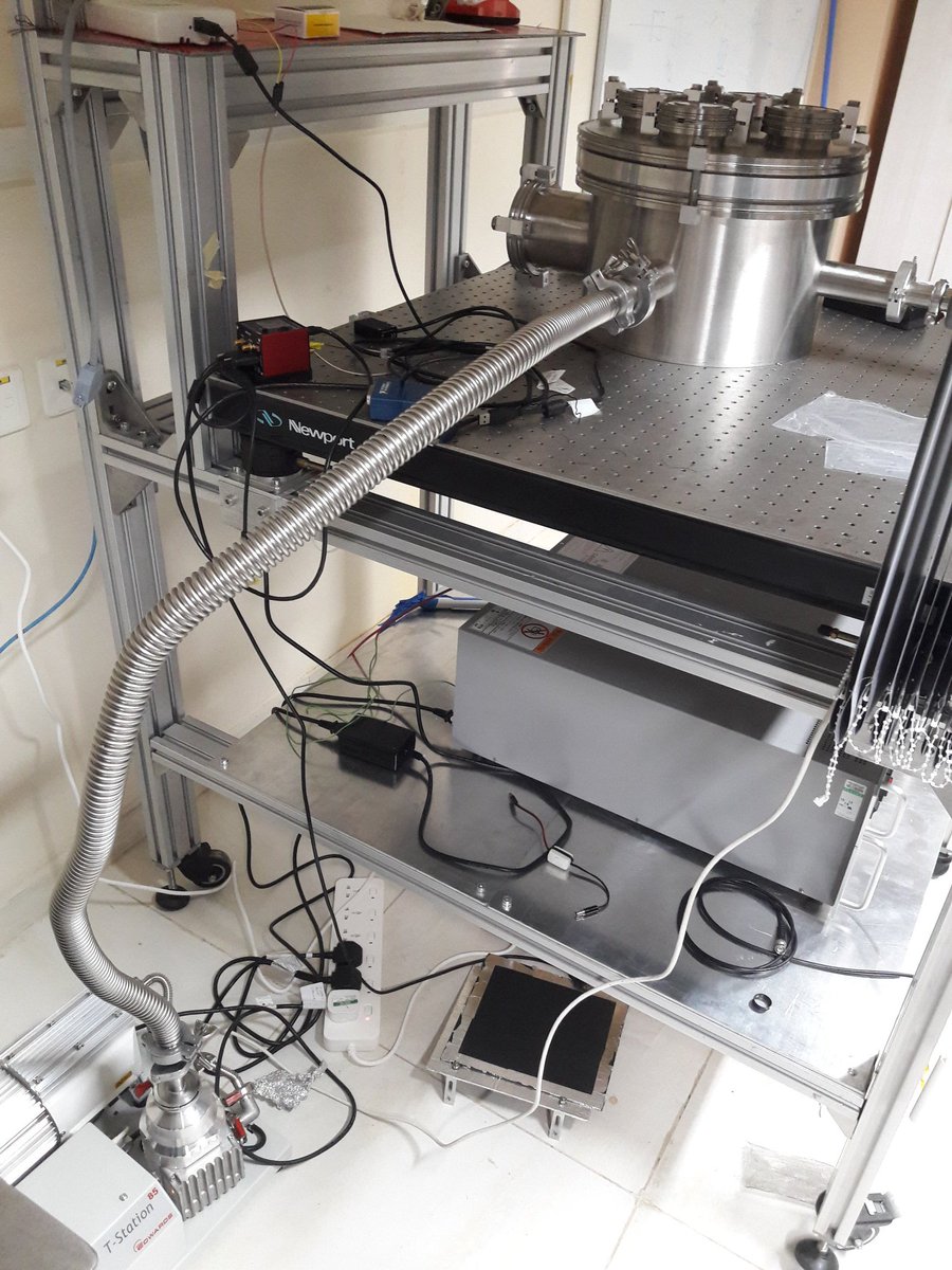 GilesHammond2's tweet photo. Q measurement tank at TIFR Hyderabad for LIGO India coating research. supported under Newton Bhaba LIGO India award and built by strathclyde/TIFR @LIGOIndia @NewtonFund @STFC_Matters  @IUCAApune @UofGlasgow @UofGravity @TIFRH_buzz https://t.co/IZ8DUD15Pp