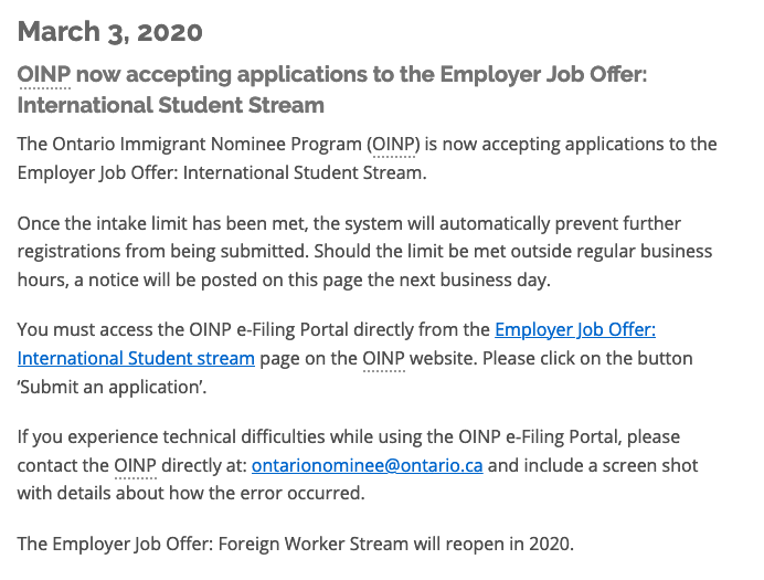 Oinp efiling portal