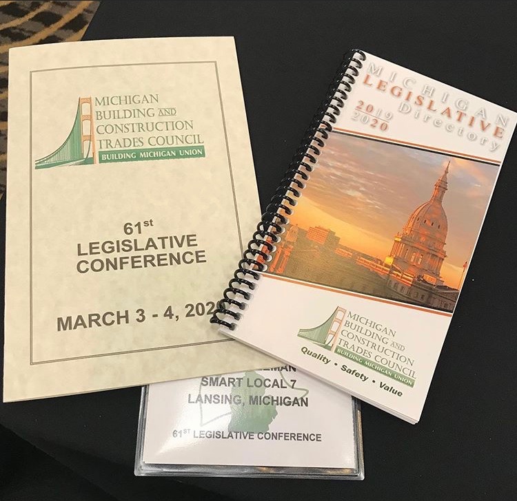 Local7Smart's tweet image. 61st Michigan Building and Construction Trades Council Legislative Conference @johnthomascole1 @efarringtonsmw7