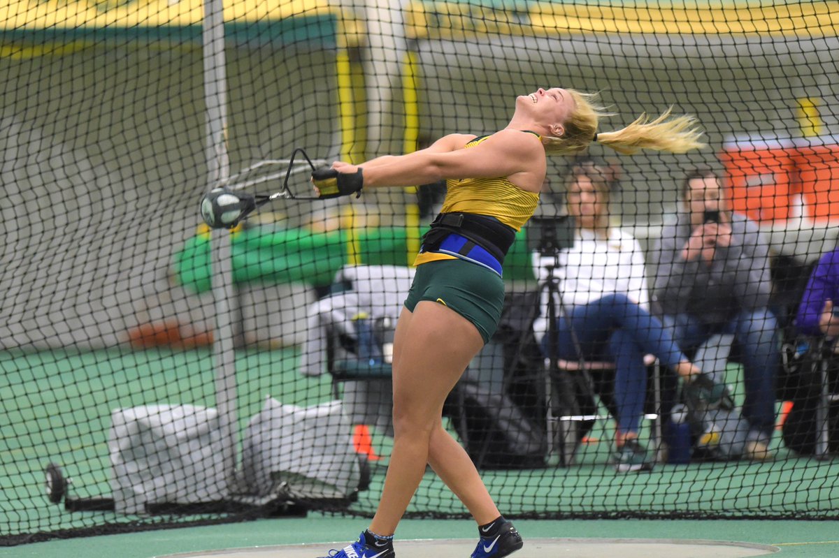 NDSUTrackField's tweet photo. The Bison women scored 66 of a possible 78 points in the throwing events at the Summit League Championships. 

👊🏽 35 out of 39 in shot put
👊🏽 31 out of 39 in weight throw https://t.co/6UCSr8IYpO