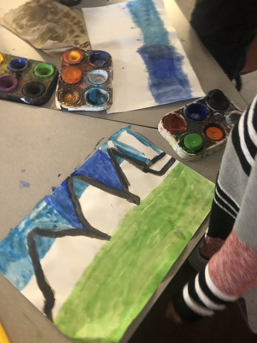 wonederers's tweet photo. Learning about landscapes and using it as the background for our future animation. If you took out all the details of a landscape, what would be left? Would there be trees, houses, light poles? Any details will be added later by paper! @WeAreLouisCBE https://t.co/4b45fRgcxL