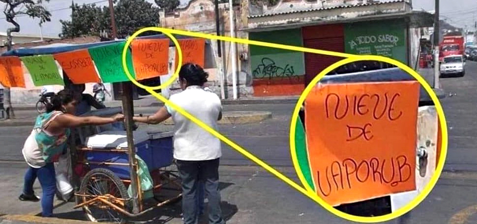miblogestublog's tweet photo. Mexicans are selling VaporRub ice cream, because we're determined to fight this thing 🤜🏽🇲🇽 #coronavirus https://t.co/9Tsqd0RjPk