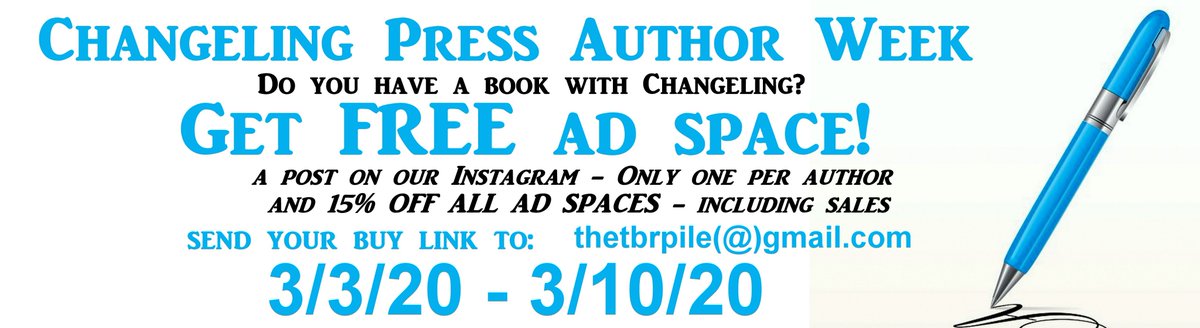 The_TBR_Pile's tweet photo. CHANGELING PRESS - AUTHOR APPRECIATION WEEK! 

https://t.co/aWtPEBRTOb

#changelingpress #thetbrpile #adspace #freeadspace #advertising #bookadvertising #writerslife #authorslife #writersnetwork https://t.co/I4RWOgNrMw