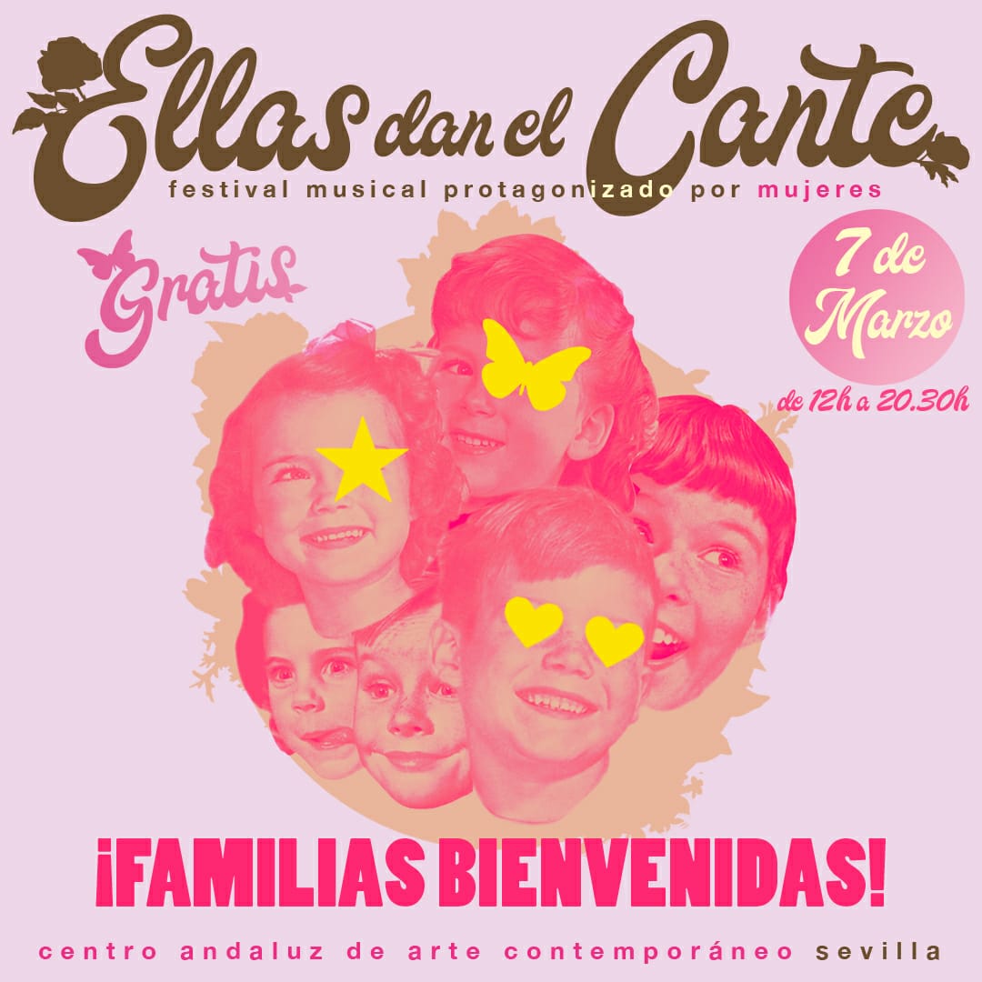 SEVILLAesPOP's tweet photo. Este sábado 7 de marzo la creación femenina toma el @caac_sevilla de la mano de #EllasDanElCante. Festival diurno, al aire libre y gratuito. 8 artistas y grupos musicales y 6 dj sets, entrada LIBRE. @CulturaCuenta @CulturaAND @AndaluciaJunta De 12:00 a 20:30 hrs https://t.co/YSt2vIcYJd