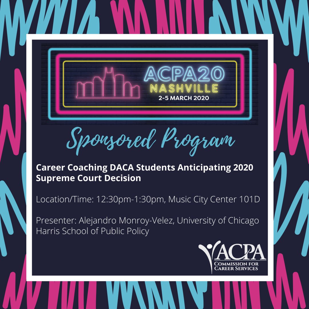 ACPAccs's tweet photo. Attending #ACPA20? Check out our next sponsored program! #ACPA #ACPACCS #careerservices
Tuesday, March 3 12:30pm-1:30pm, Music City Center 101D https://t.co/yu4TIIE0nk