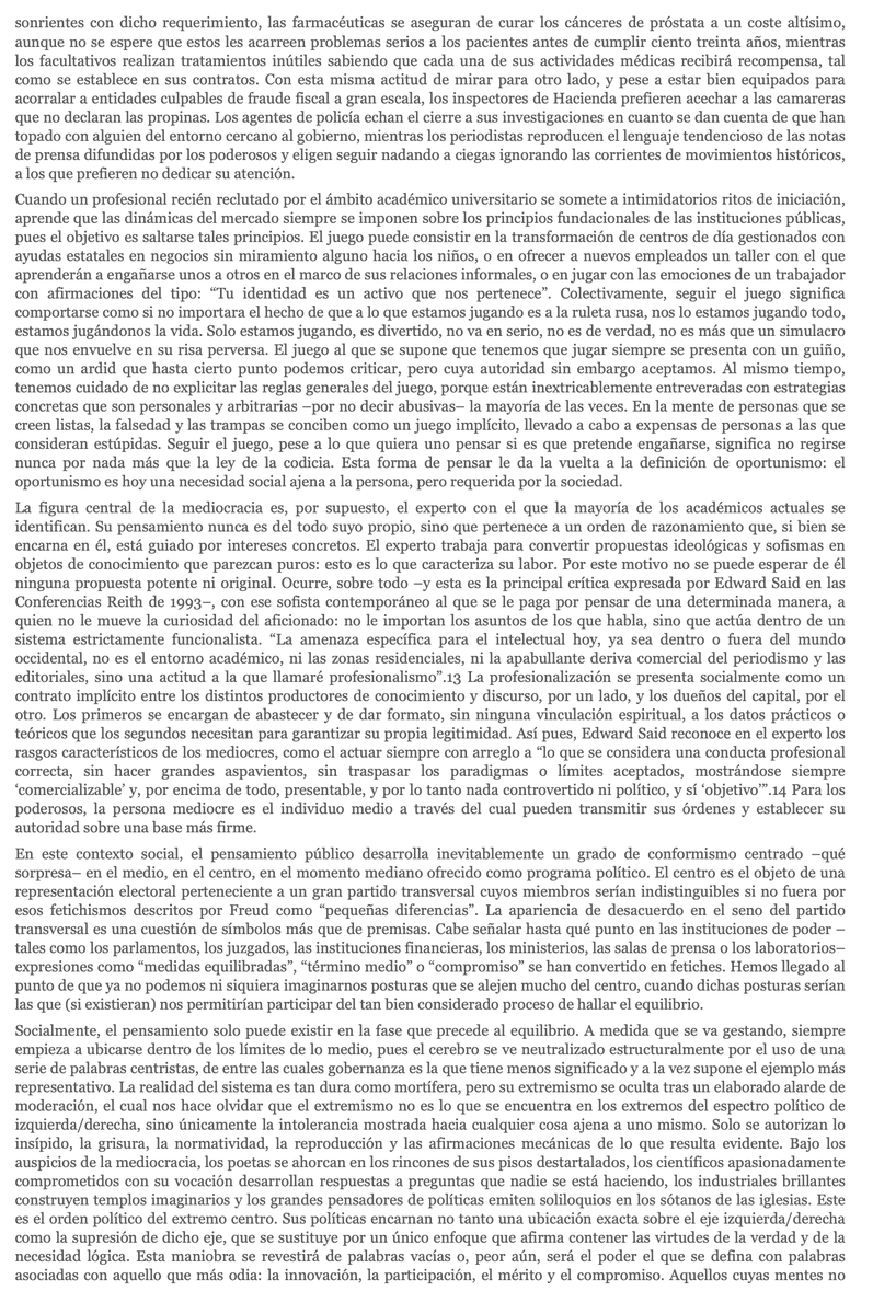 Jtorrel1's tweet photo. LA MEDIOCRACIA. INTERESANTE LIBRO https://t.co/OqZ1Gchugo