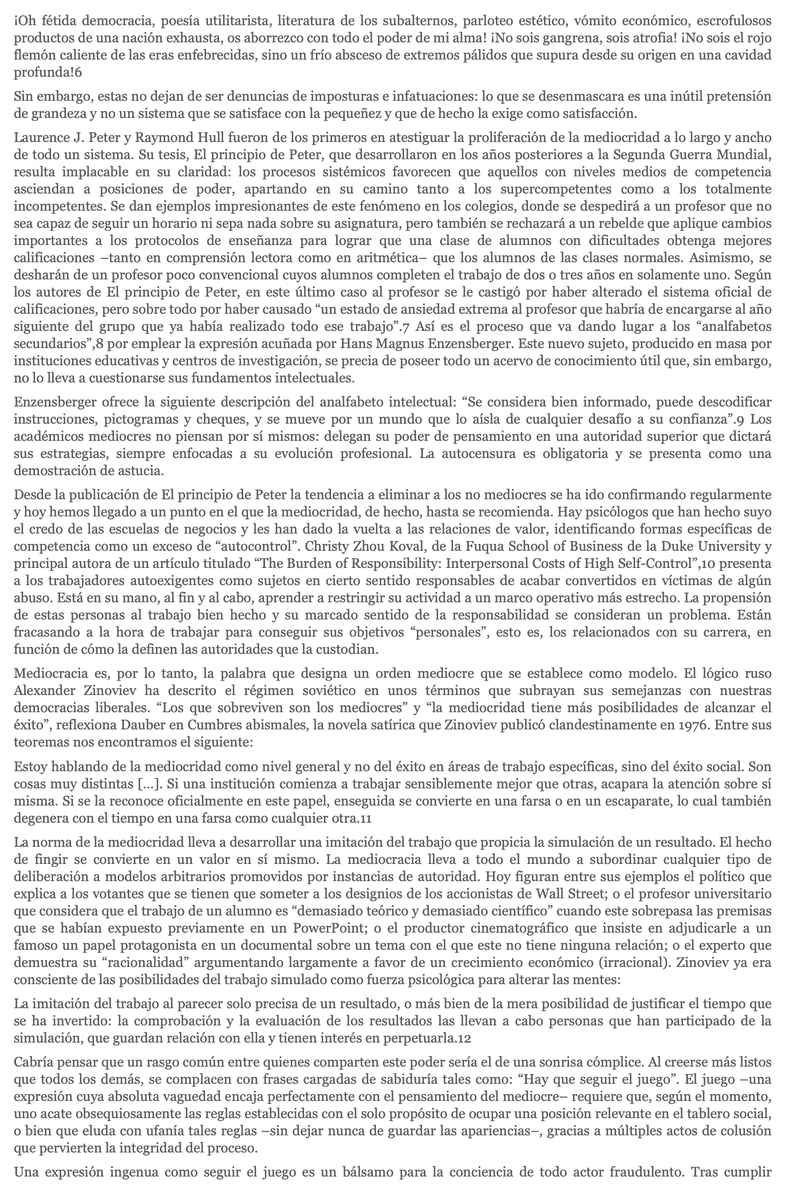 Jtorrel1's tweet photo. LA MEDIOCRACIA. INTERESANTE LIBRO https://t.co/OqZ1Gchugo
