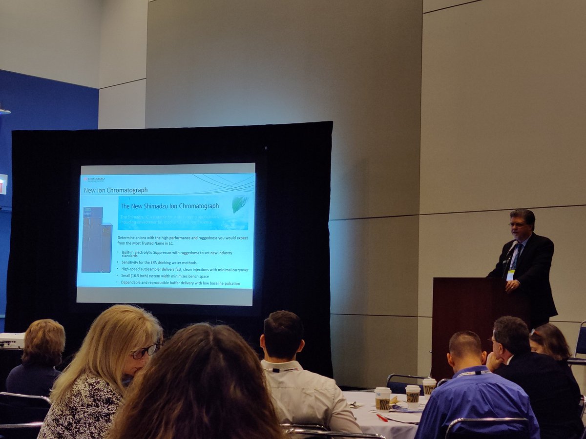 SciTech411's tweet image. LC product manager Craig Young is introducing company&apos;s new Ion Chromatograph at Pittcon in Chicago. #pittcon2020 #SciTechNews
