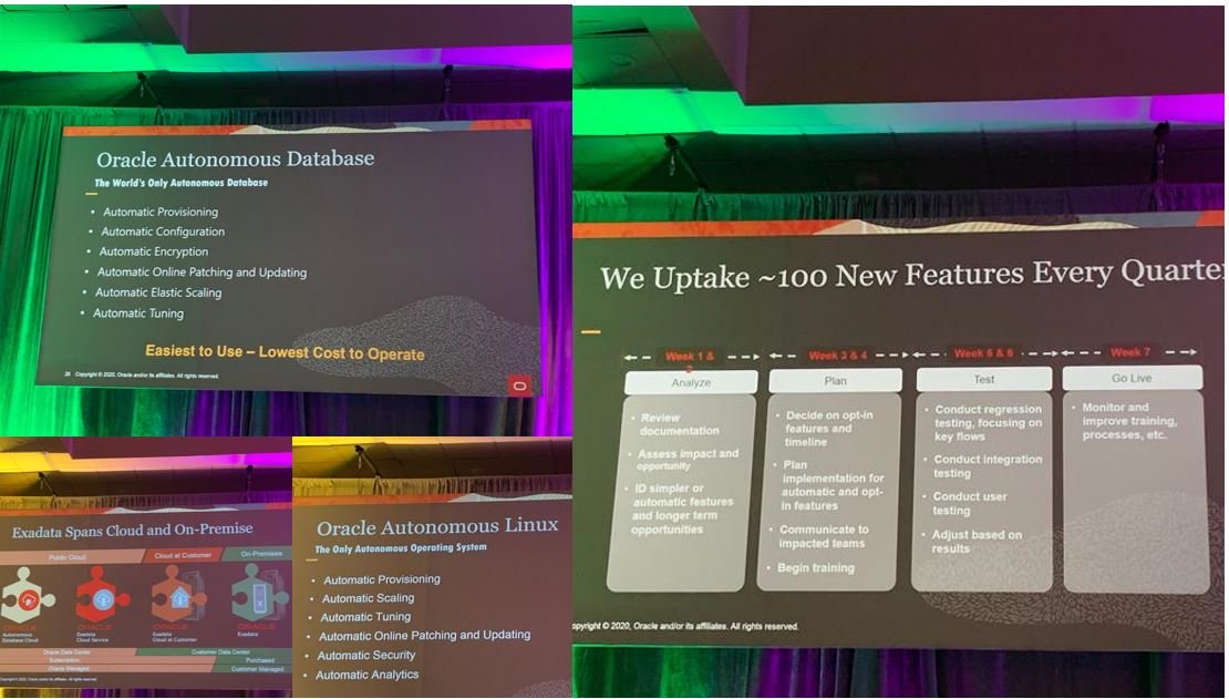 TalanOracleTech's tweet photo. Today At #OracleCloudDay, #Toronto, #Oracle shows us how it is rapidly adding features to #autonomousdatabase, #autonomouslinux and its on-prem to cloud backbone #Exadata...#Orclapex
https://t.co/68AafORUTc https://t.co/LhGPWslBTk