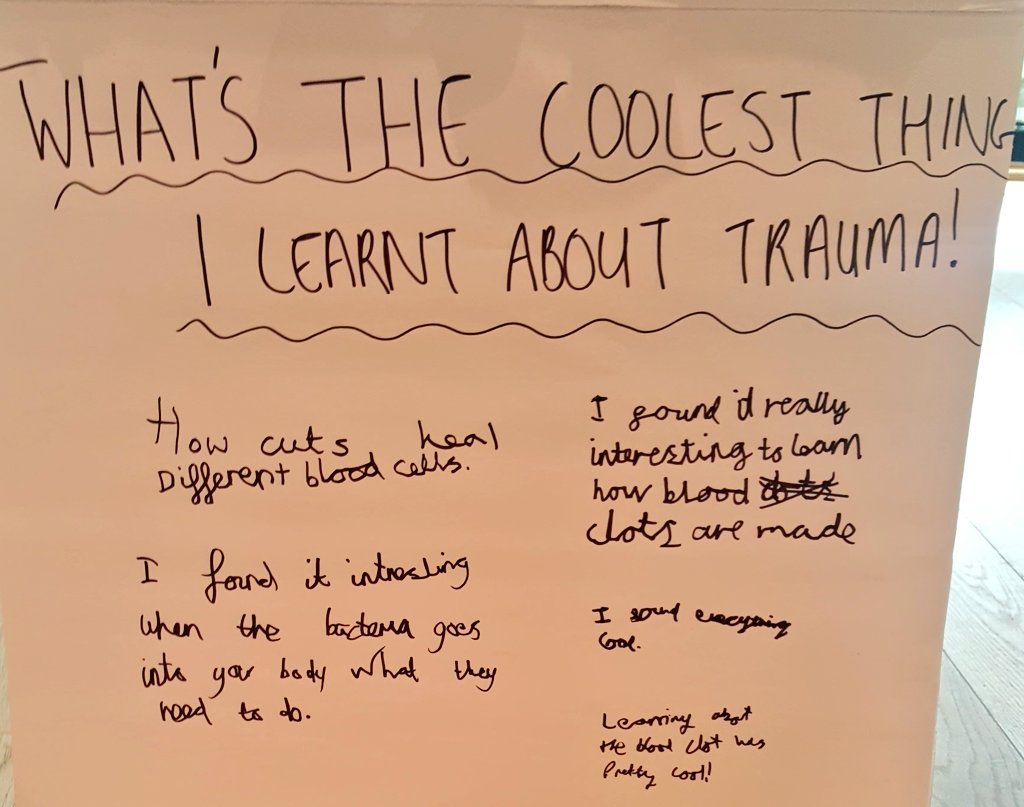 Miss_GPie's tweet photo. Coolest thing about Trauma.....'I found everything cool' WOOP! 😎😎😎 
Thanks for having us @SevenoaksSchool https://t.co/UwFNO4t1SB