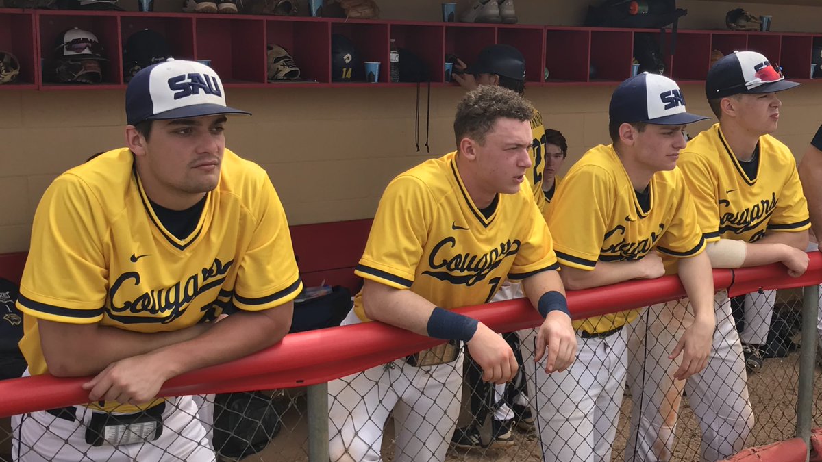 The Cougars are ready to go against Southeastern, sporting the new yellow jerseys! First pitch at 12:00 pm on the <a href="/SAUCougarsCSN/">Cougar Sports Network</a> #GoCougs ⚾️🔥