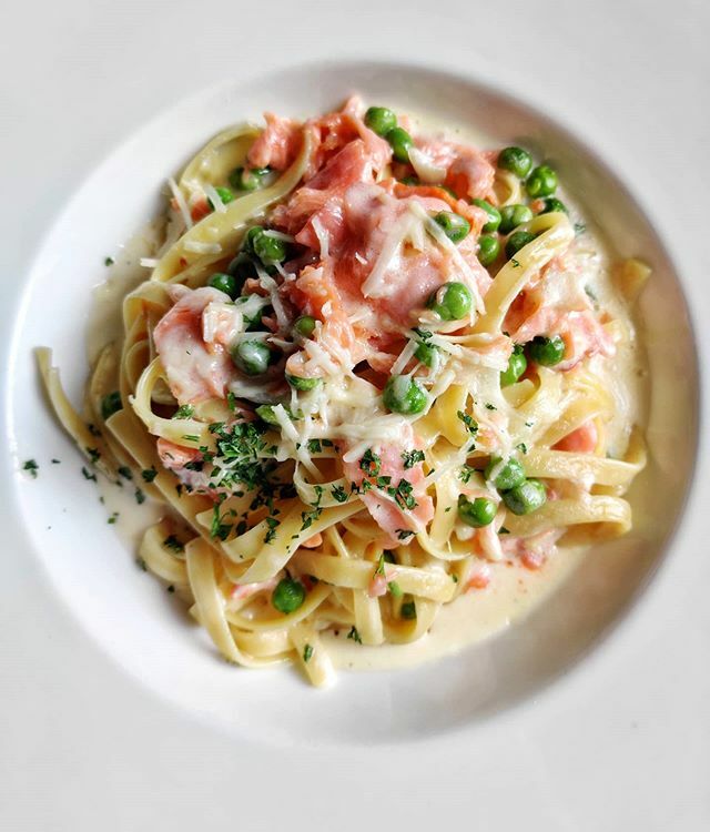 WitherspoonGril's tweet photo. Smoked Salmon Fettuccine on special this week! https://t.co/pedEtDffNM https://t.co/mnNq8zLIkA