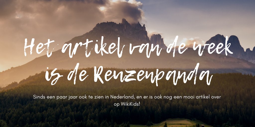 wikikids's tweet photo. Voor alle dierenvrienden onder ons, het Artikel van de week is Reuzenpanda's. Lees het nu hier: https://t.co/PNkOvzIDzG
#wikikids https://t.co/k4sxypcrEw
