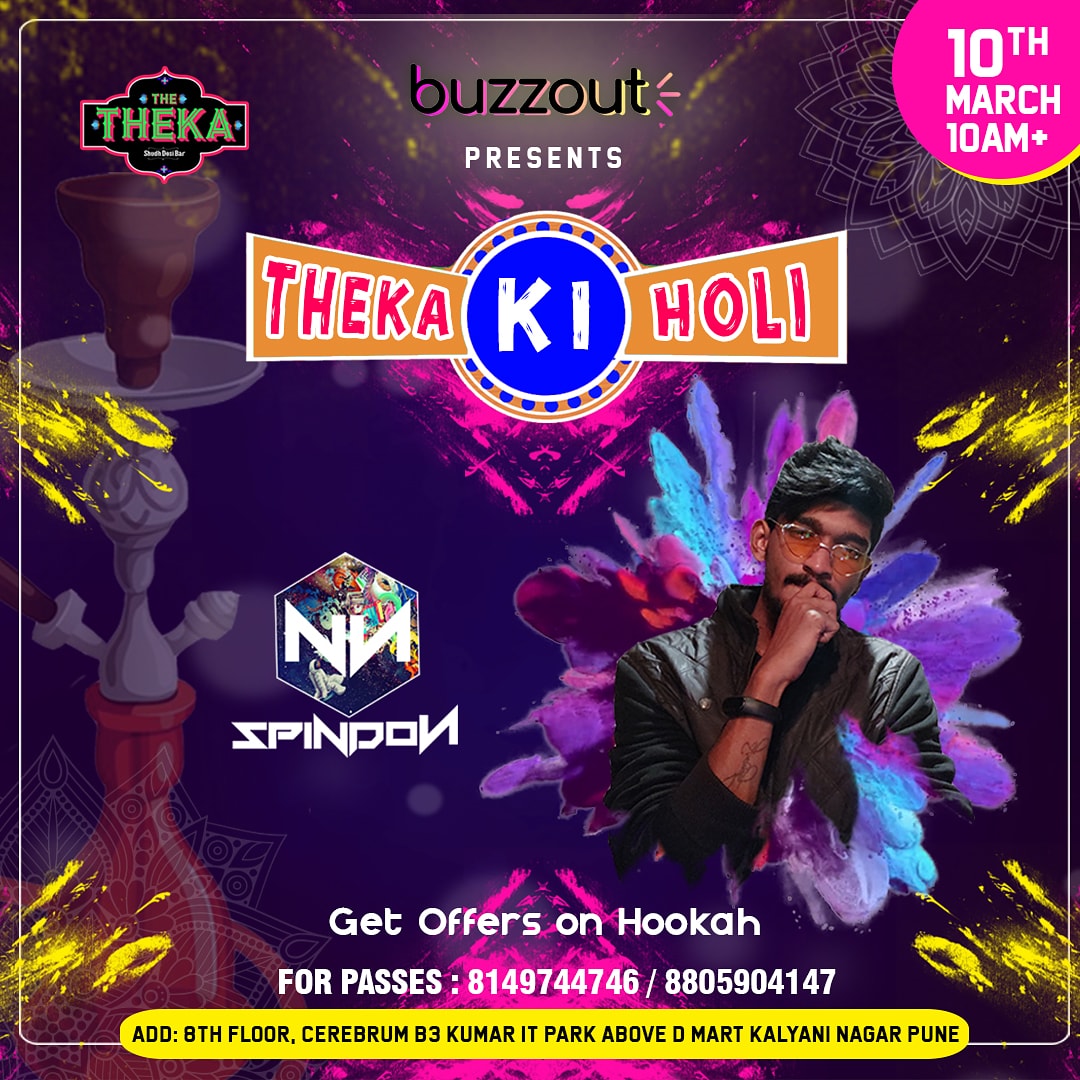 BuzzOutIn's tweet photo. #pune get ready for 💥THEKA KI HOLI 💥with @djspindon !!
.
* Passes Starting From 300/-*
* Grab Your Passes Soon!🔥* 
DOWNLOAD BUZZOUT. HERE'S  THE LINK BELOW ⬇️

https://t.co/bFDL9VO3bA https://t.co/ohbS7BrHx9