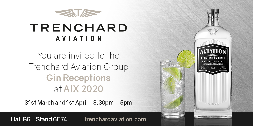 TrenchardGroup's tweet photo. If you plan to be @aix_expo visit @TrenchardGroup on Stand 6F74 in Hall B6 for @AviationGin reception!
#avgeeks #aviation #MRO #aerospace https://t.co/L4X7DGPf2A