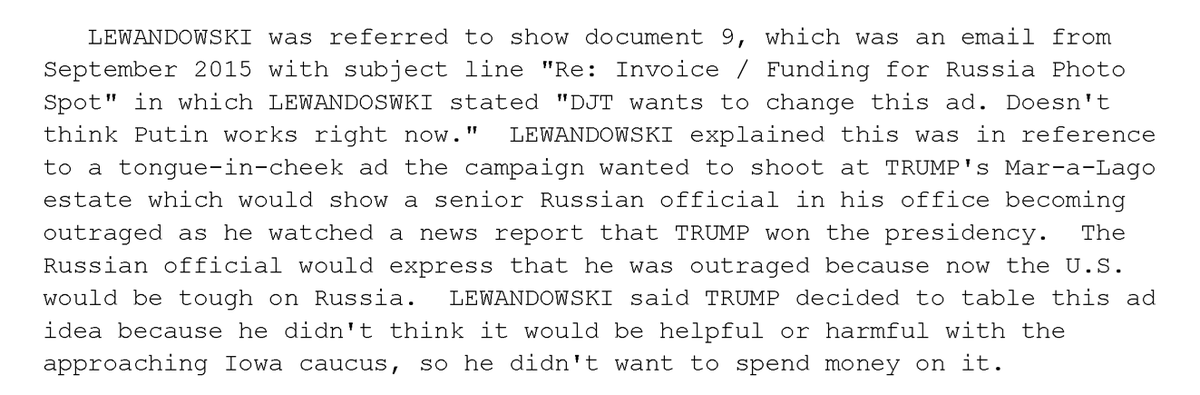 HILARIOUS: They wanted to shoot an ad at Mar-a-Lago of a Russian official getting mad at Trump's election because NOW AMERICA WOULD BE TOUGH ON ROSSIYAEven Trump wouldn't buy it. 