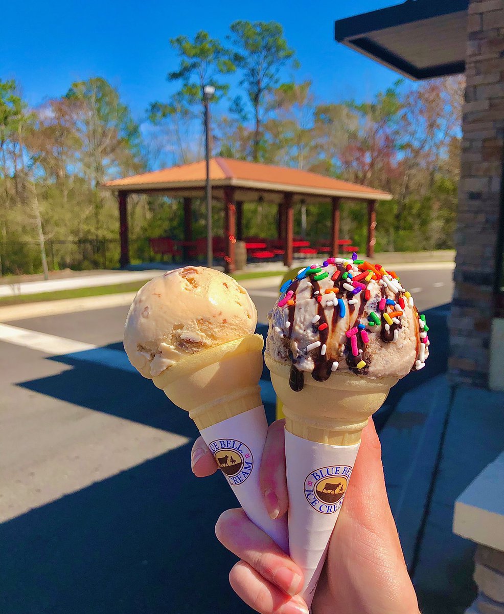 royalmoosecoffe's tweet photo. It couldn’t be a more perfect day for Blue Bell Ice Cream! #bluebell #bluebellicecream #cakecone #wafflecone #sprinkles #dreamingofsummer #royalmoosecoffee https://t.co/bIO6mPHvoF