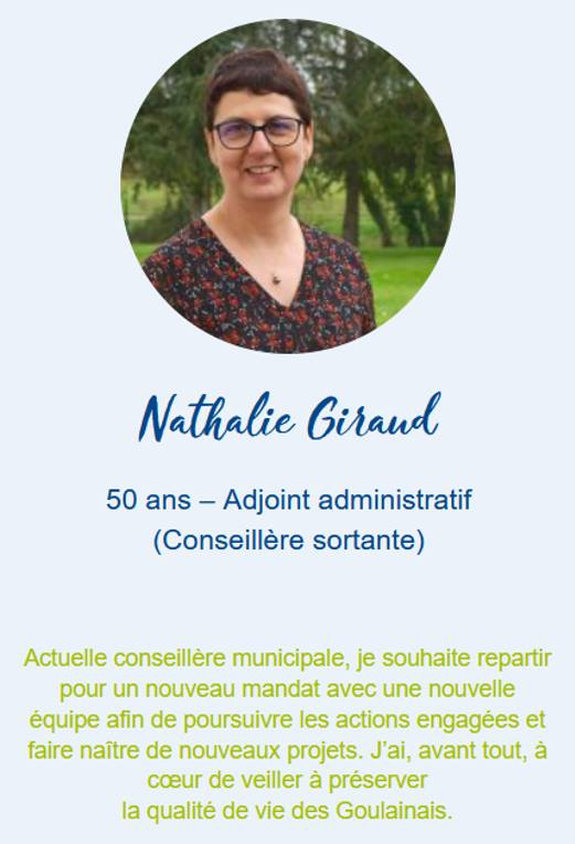 alainvey2020's tweet photo. Nathalie GIRAUD, colistière de la liste Basse-Goulaine, Moderne et Humaine https://t.co/kktyg3vMro