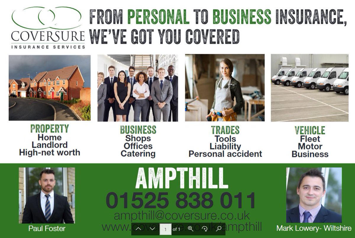 Is your Insurance renewal quotation not what you were hoping for?
Now may be a great time for a change in direction.
Give us a call and we will be happy to discuss at a convenient time to suit. Tel: 01525 838 011
#Ampthill #Miltonkeynes #insurance #Bedfordshire #businessinsurance