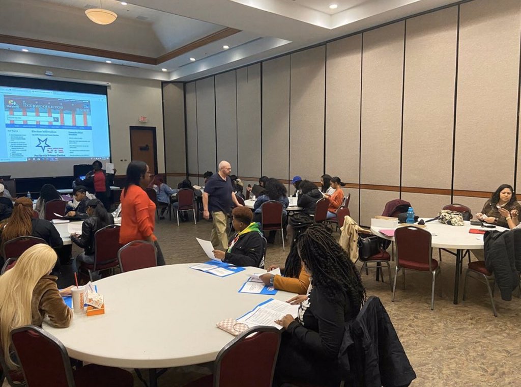 upsilonsigmadst's tweet photo. We would like to thank everyone for coming out to the first episode of season five of Delta Week. We were able to certify 15+ volunteers for voters registration for this upcoming presidential election. Tune in today at 6pm EST, for the rest of the marathon.
#Deltaweek2020 #UMES https://t.co/XPOGvGpPoX