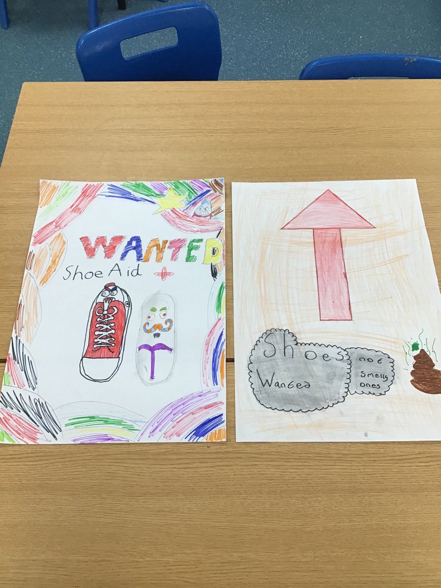 Rosslyn_Park's tweet photo. Our children's parliament representatives, Logan and Kate, are so enthusiastic about their Shoe Aid fund raising project.
Look at their amazing posters! #shoeaid #childrensparliament https://t.co/AykWGBQbCI