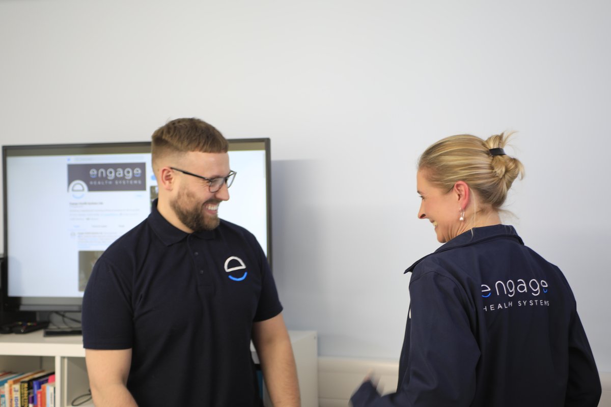 engagehealth's tweet photo. π Outtakes! New kit just landed. Thanks SR Print for making us look good. And thanks to Engage Touch team Lewis & Catherine for reluctantly modelling. πΈcreds > Andy from Finance.
#EngageHealth #AwesomeTeam #NorthWalsham #CreatingOurFanClub #Technology #DigitalHealth #Tech https://t.co/e7CFjZtL1V
