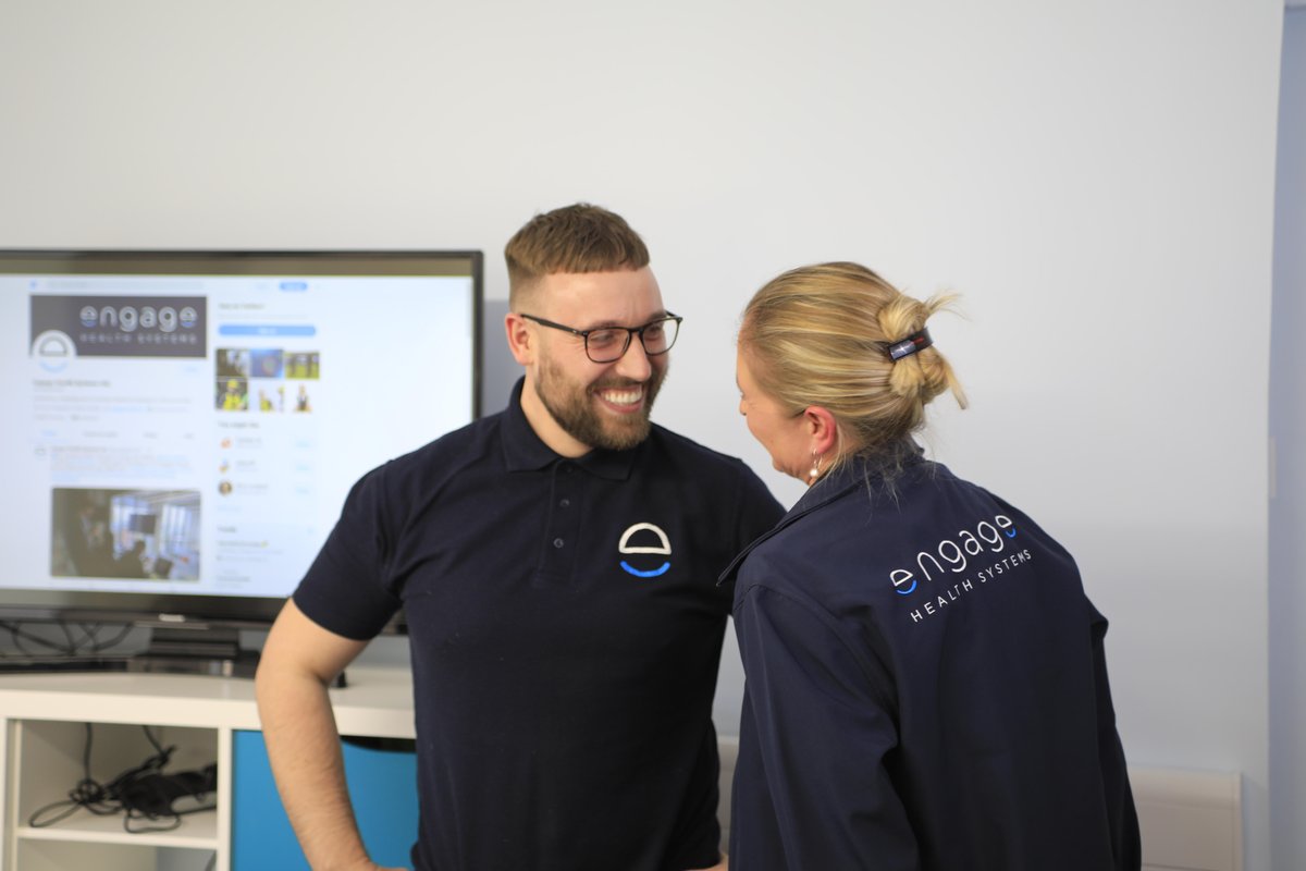 engagehealth's tweet photo. π Outtakes! New kit just landed. Thanks SR Print for making us look good. And thanks to Engage Touch team Lewis & Catherine for reluctantly modelling. πΈcreds > Andy from Finance.
#EngageHealth #AwesomeTeam #NorthWalsham #CreatingOurFanClub #Technology #DigitalHealth #Tech https://t.co/e7CFjZtL1V