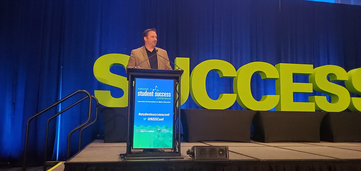 NSSConf's tweet photo. It doesn't matter how good your data is unless your university is committed to using it. #markmilliron introduces #triciawang, global ethnographer and final plenary of the #studentsuccessconf. https://t.co/dYm3FJDJQM