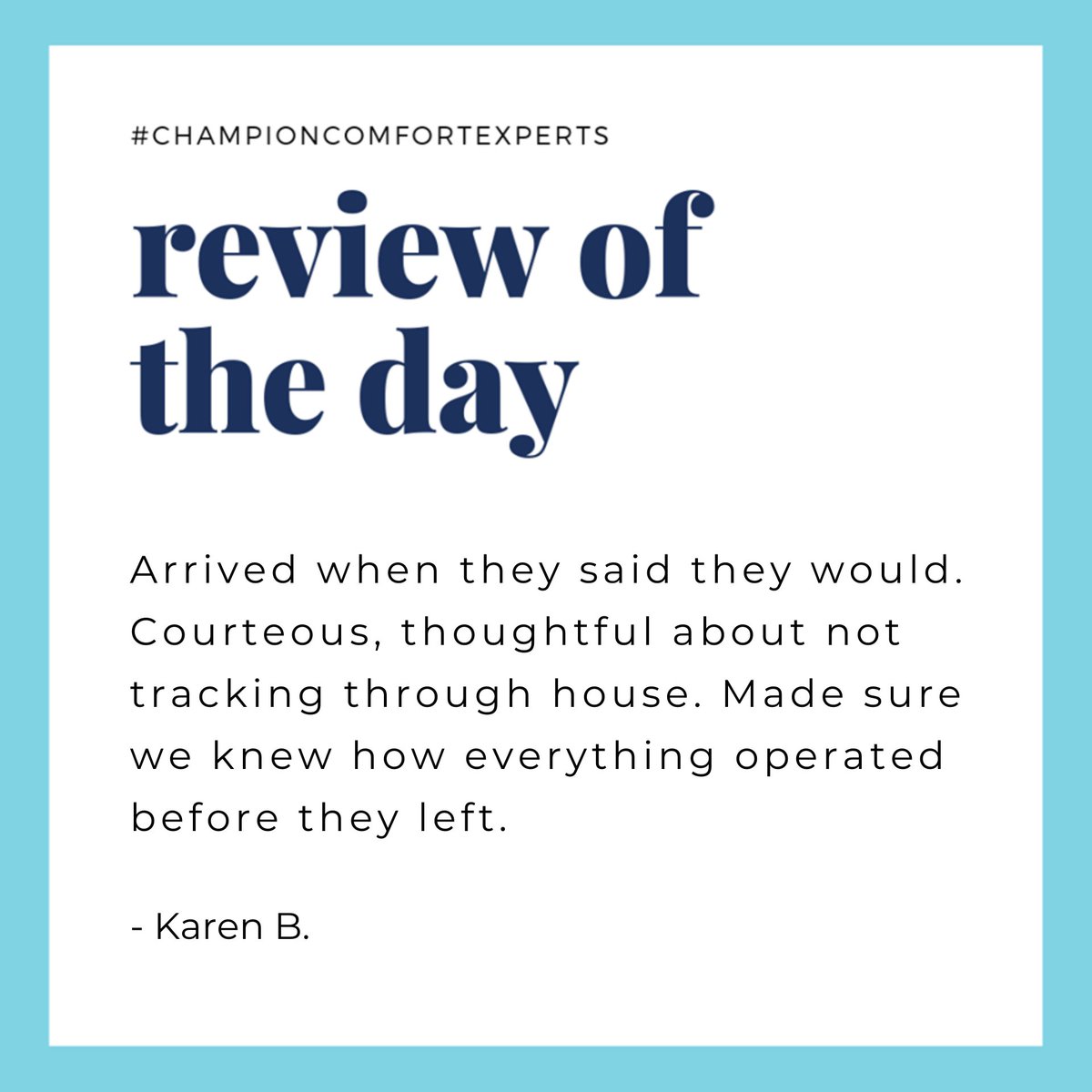 Review of the Month ✨ Thank you for the kind words, Karen! We're so glad to see you had a wonderful experience with us! 
#ReviewOfTheMonth