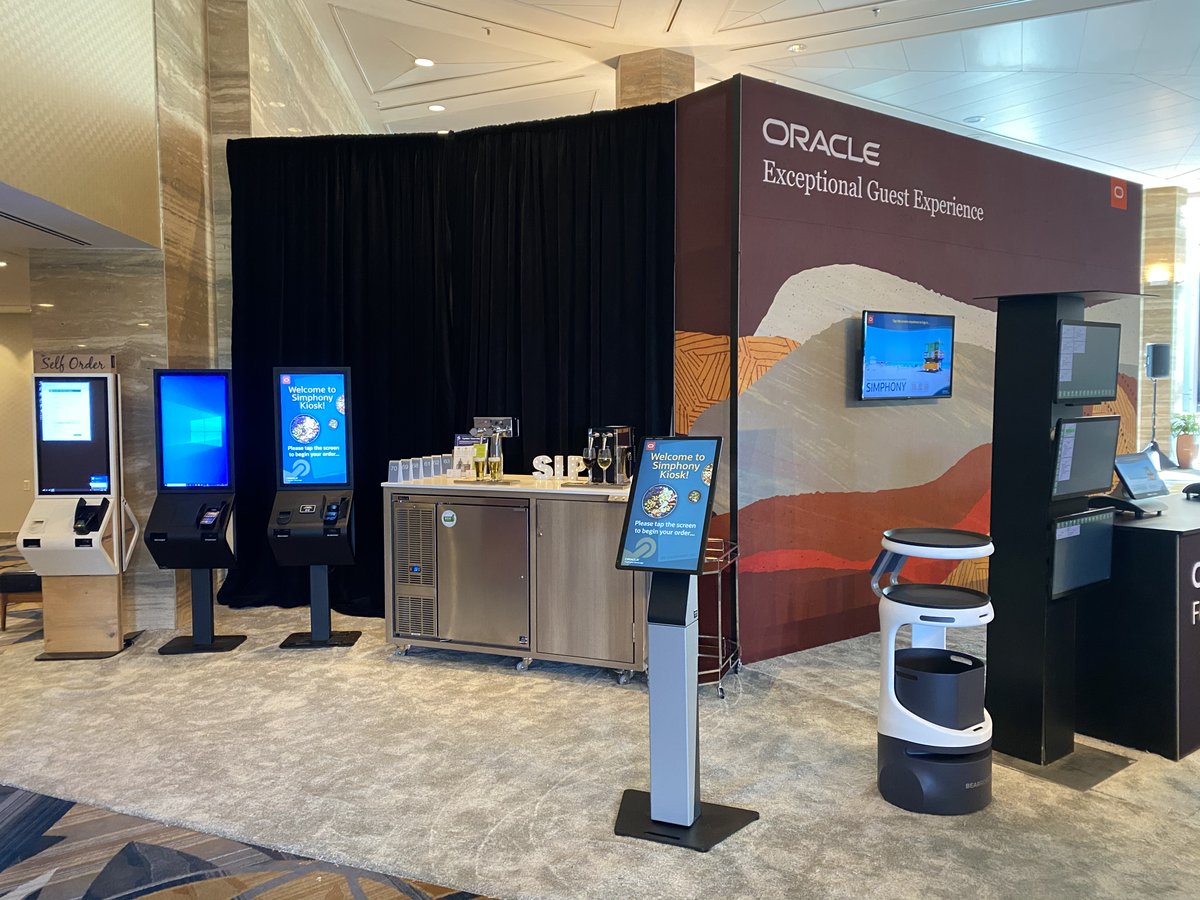 SestraSystems's tweet photo. We're pouring at @OracleFoodBev Connect. Stop by and see our integration with the Simphony Self-service kiosk! #OFBConnect20 #SmartDispensing https://t.co/G8zwOO8O1i