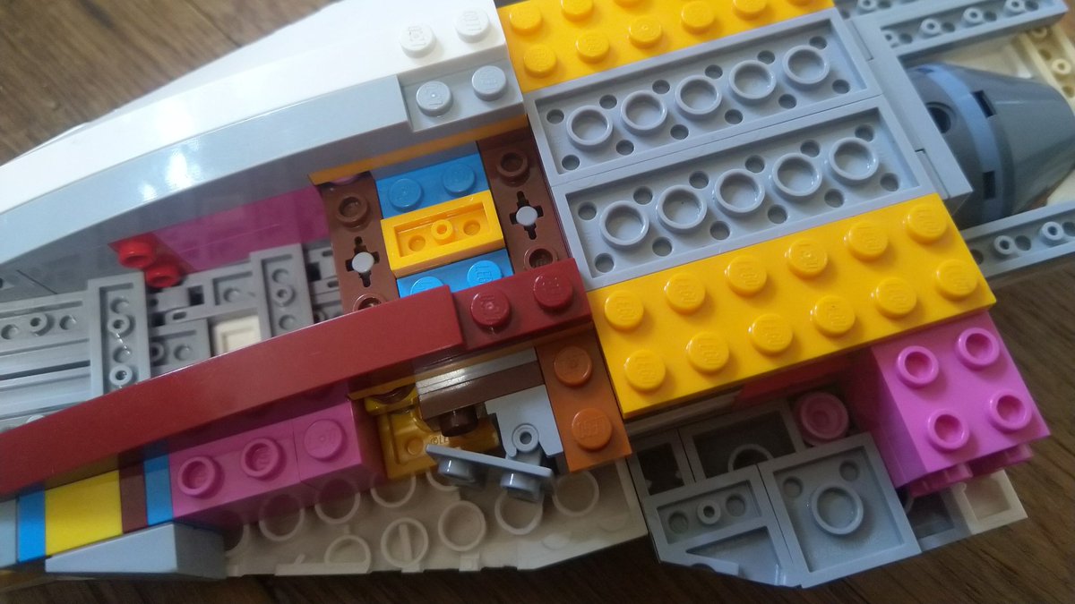 lorenschmidt's tweet photo. the underside of this is working out tidily. i am never going to stop being amused by all these inverted plates calmly sitting in perfect alignment with non-inverted ones. #legoawing https://t.co/WkpHCe7qZf