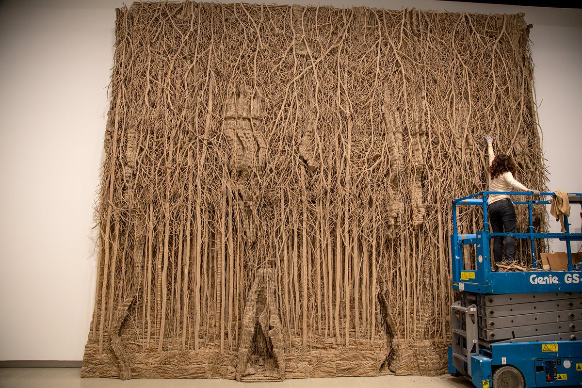 haywardgallery's tweet photo. #AmongtheTrees opens @HaywardGallery tomorrow and includes Forêt (Forest), 2019 by Eva Jospin. This incredible and rather monumental work is sculpted from cardboard boxes and is so intricate it has to be seen to be believed. Plan your visit here: http\://bit.ly/2Nda8oE https://t.co/9a2JzB5L0x