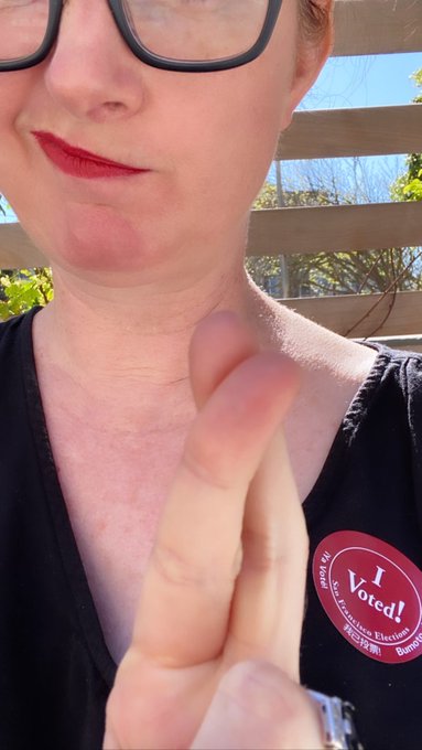 Voting makes me feel hopeful. Hope makes me feel vulnerable. https://t.co/7ecGOqrdYj