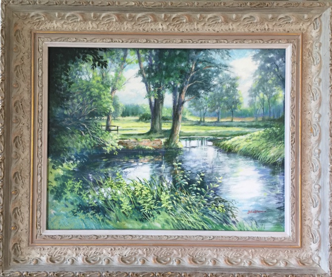 Finished this acrylic and put it in a classic frame - I quite like it!