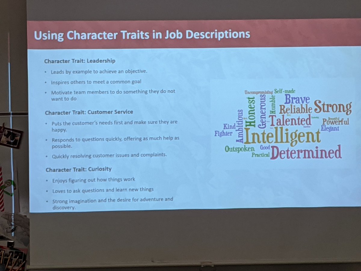 ChhSiemens's tweet photo. Our unit PBA involves writing a job description, and one of our parents actually does this for a living! Thank you, Mr. Lindsey, for giving our sixth grade ILA classes some #realworld tips and tricks of the trade today! #guestspeaker #projectbasedassessment @phms_panthers #phms6 https://t.co/EzseiHQL7Z