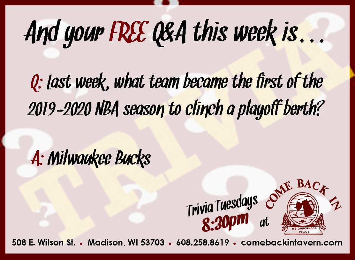 Come Back In Madison tweet media