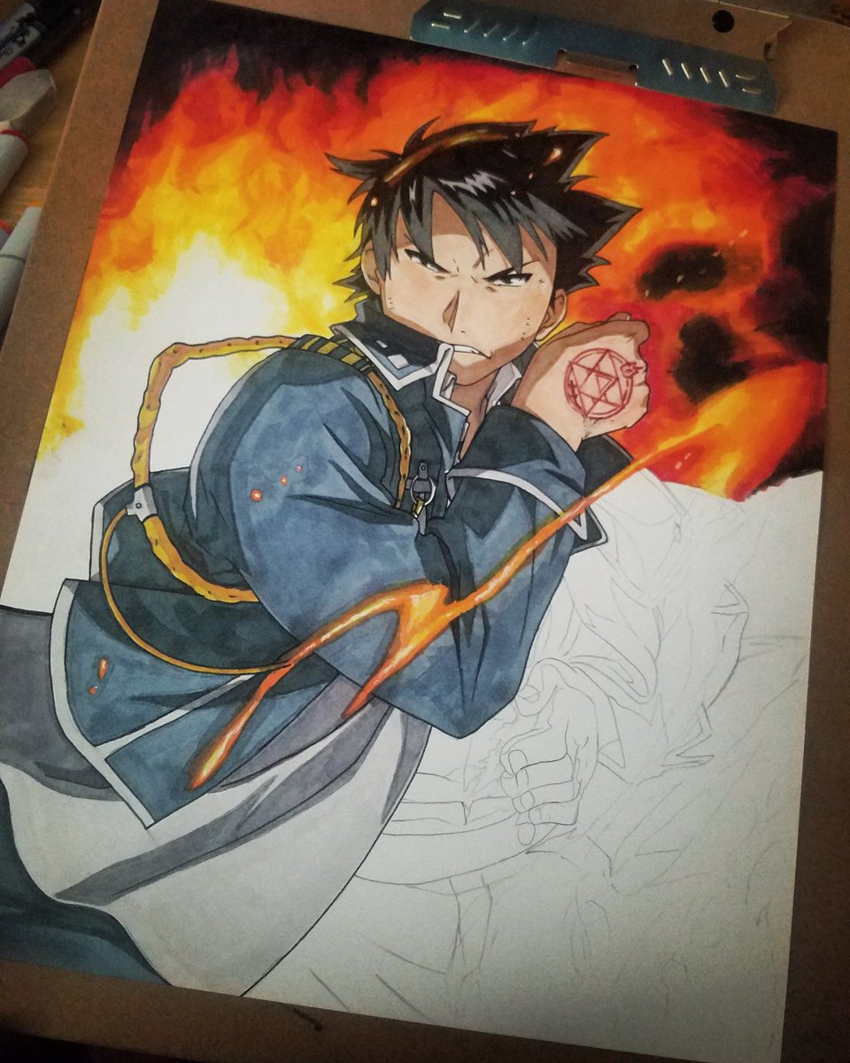 maria_tattoo13's tweet photo. More progress made on Colonel Roy Mustang๐ฅ #FullmetalAlchemist #FullmetalAlchemistBrotherhood #RoyMustang #ColonelMustang #Anime #Art #CopicArt #AnimeArt #Fire #TransmutationCircle https://t.co/Wh4ScePDXQ