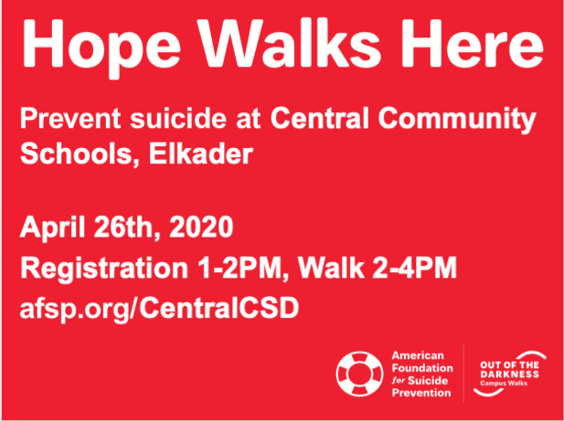 OutCsd's tweet image. Help us spread the word! Our walk will help bring suicide prevention programming to our school!