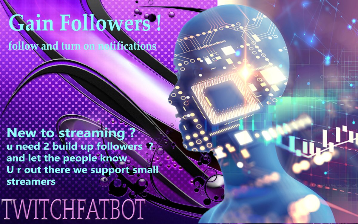 twitchfatbot's tweet photo. #SmallStreamersConnect
#SupportSmallStreamers
#Stream
#Twitchstream #TwitchFam
#SmallStreamerCommunity
#dieouwe #c0splaychick #streamforge https://t.co/pyi5rr2MV1