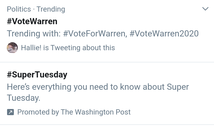 quinintheclouds's tweet photo. Oh HECK yeah! Remember: this is the Dem Primary. Bernie's ahead overall rn, but registered self-defined dems rank her top in polls nationwide! Either would beat Trump. 95% of delegates left. Don't let anyone tell you this race is over. #VoteWarren #ChooseWarren #votewarren2020 https://t.co/ztk2WzY2KA