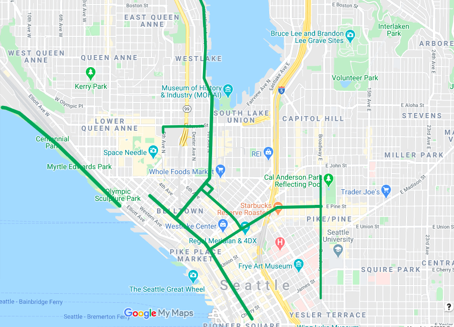CathyTuttle's tweet photo. I rode the bus today to West Seattle. I worried about everything I touched (thx #CoronaVirusSeattle!) When I go downtown I usually bike because many new segments of #BasicBikeNetwork are built.
Isn't it time to build safe🚲connections throughout Seattle @MayorJenny?
#WeCantWait https://t.co/dGdB24sUMB