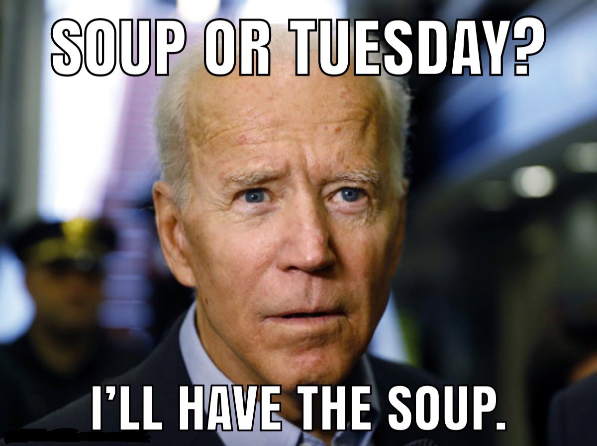PCDee1's tweet photo. Hey Joe Biden, how are you feeling about #SuperTuesday? https://t.co/4AMLVJnkX6