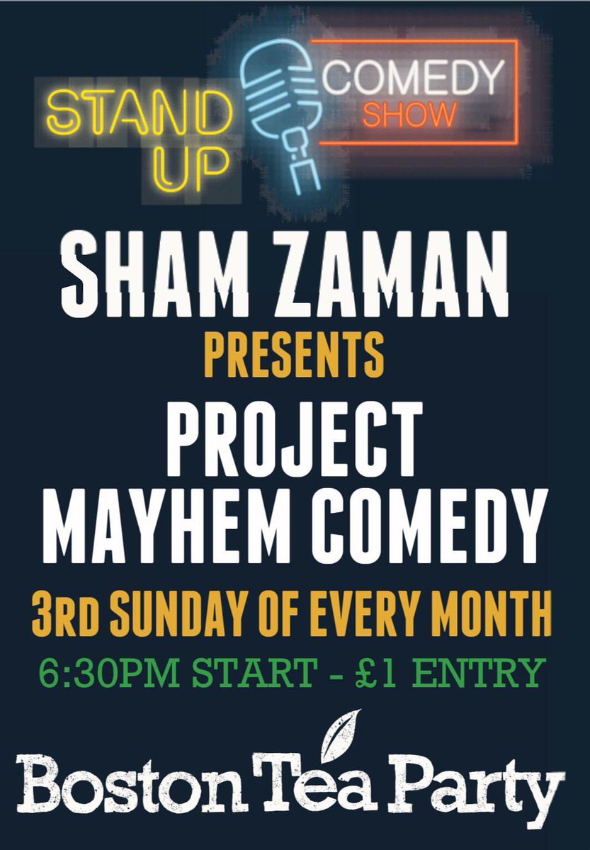 ShamZamanComic's tweet photo. #standupcomedy next #Sunday 15/3/20 in #harborne #brumcomedy https://t.co/ucCwKBSB9a
