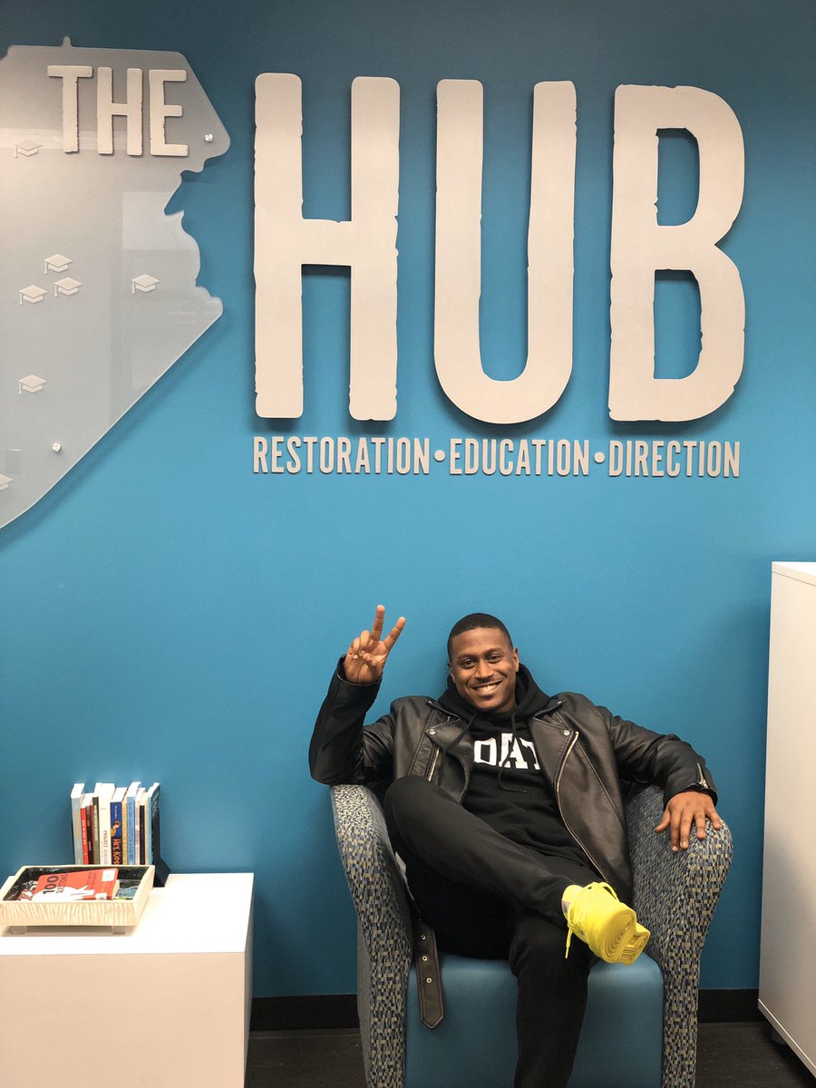 HubforHall's tweet photo. It’s so nice to hear a former student (Blake Sims) say that he sees how @HubforHall is exactly what students need. “These are the things that all students need in high school” and guess what- we did it! @GCSS_GHS https://t.co/6vnfgQiblm