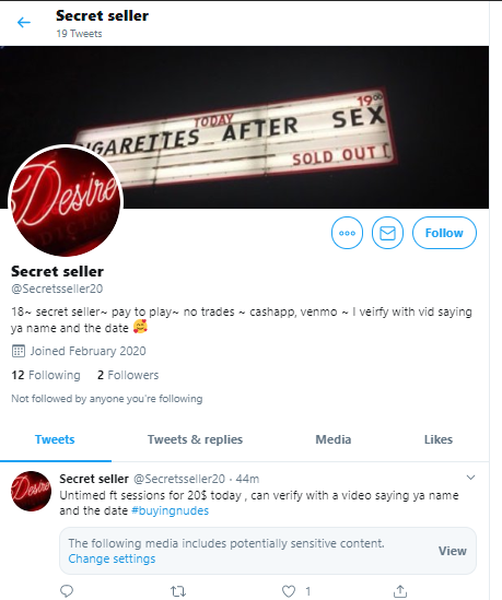 Update: #OnBlast Underaged SCAMMER'S current accounts:- @sexxysinnner-New Suspension-Evasion Account @secretsseller20Still UNDERAGE, selling content & scamming; STILL ILLEGAL/WRONG (& Suspension Evasion)! #RT &  #REPORT HER ACCOUNTS to Twitter CSE:  https://help.twitter.com/forms/cse 