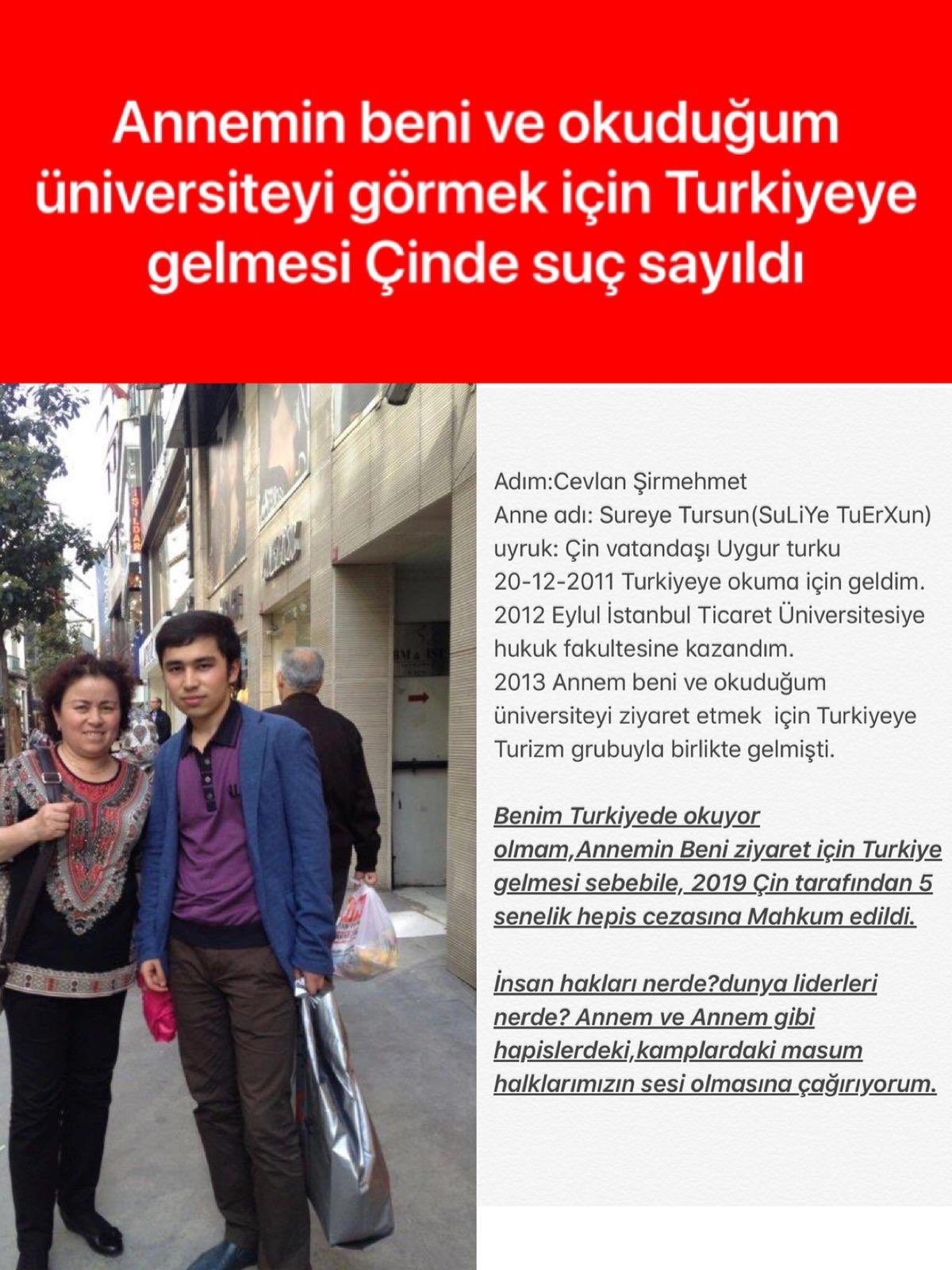 Uygur Haber on Twitter: "Cevlan Şirmehmet (@CevlanJevlan):… "