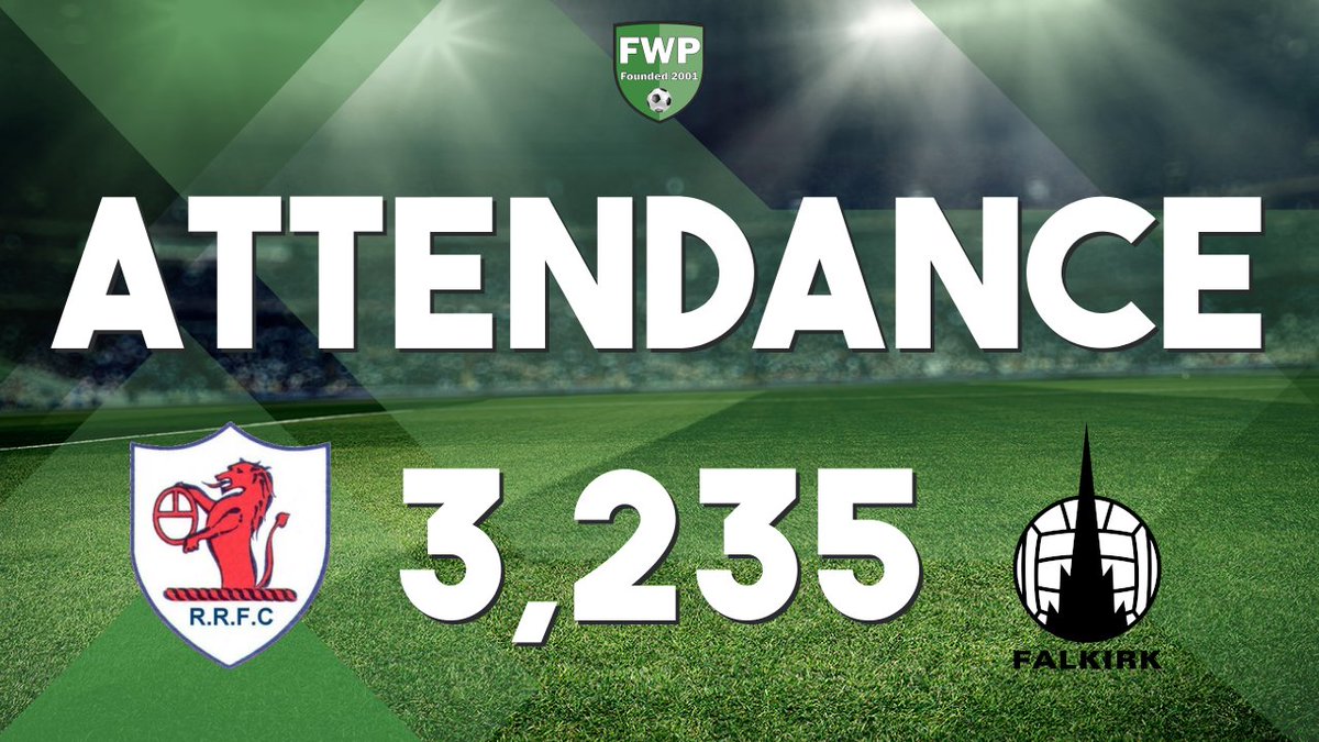 ATTENDANCE: <a href="/FWPRaithRovers/">FWP Raith Rovers</a> v <a href="/FWPFalkirk/">FWP Falkirk</a> - 3,235 footballwebpages.co.uk/match/2019-202…